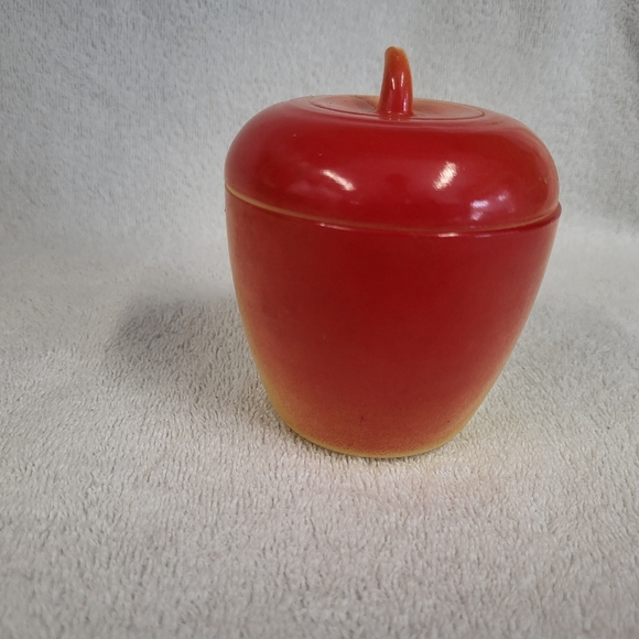 Vintage Hazel Atlas apple glass container - Picture 2 of 7
